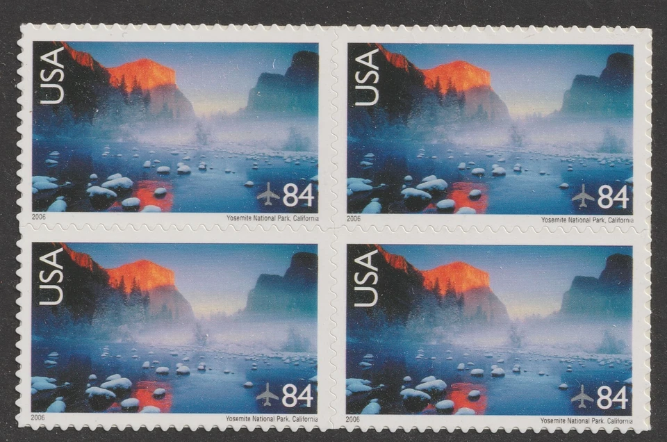US C141 Airmail Yosemite National Park 84c block 4 MNH 2006 - Image 1 of 1
