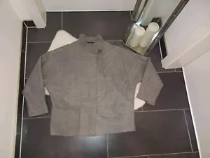 NEU Wolljacke Herbstmantel Grau XXL Gr. 48 50 Kaschmir Wolle Mantel Top Zustand - Bild 1 von 10