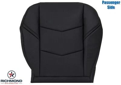 Cadillac Escalade 2018 2019 - cubierta de asiento de cuero inferior lateral del pasajero negro Pref Foto 1 de 4