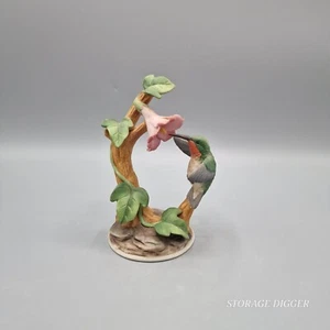 Vintage Andrea Sadek Hummingbird Bird Daffodils Flower Porcelain Figurine 6059 - Picture 1 of 16