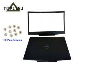Dell G3 15 3590 Front Bezel & Black LCD Back Cover+Screws 0747KP 747KP Blue logo - Picture 1 of 6