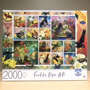 Finchley Paper Arts 2000 Piece Birds of Asia Jigsaw Puzzle w/ Poster FAST SHIP - Picture 1 of 3