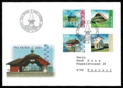SE65 SWITZERLAND 2004  FDC "Pro Patria": Valuable Small Buildings - Image 1 of 2