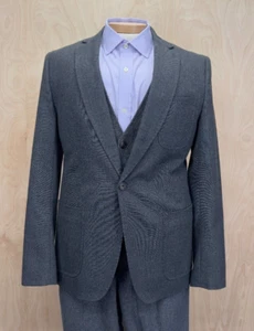 Scotch & Soda Herren Wollmischung Blazer mit integrierter Weste Gr. 40R Grau Slim - Bild 1 von 20