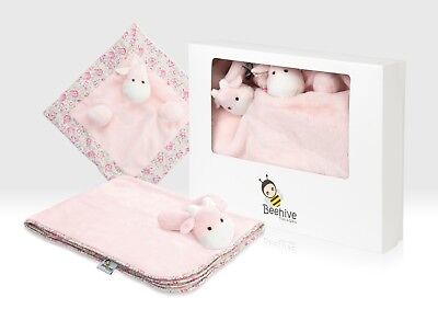 New Baby Gift Box Set Pink Newborn Girl Baby Shower Gift, 3 Piece Gift Hamper • 19.99£