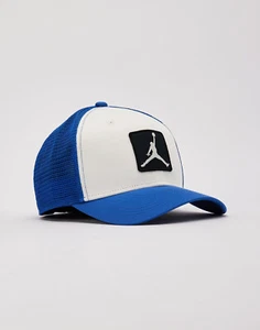 Cappello berretto camionista strutturato Nike Rise blu bianco uomo taglia L/XL FZ0774 133 nuovo con etichette - Foto 1 di 10
