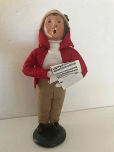 Byers Choice 1988 Mann mit Notenblatt 10"H - Bild 1 von 8