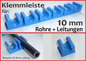 KLEMMHALTER Halterung für 10 mm Kunststoffleitung Benzinleitung KFZ Unterboden ! - Bild 1 von 1