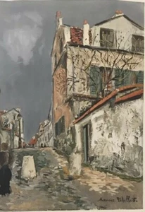 UTRILLO MAURICE "RUE A PONTOISE" - Foto 1 di 1