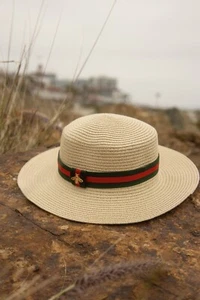 Nuevo Estilo Hombres Mujeres Sombrero Plano Barquero Ciudad Playa Panamá Sombrero - Imagen 1 de 4