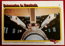 STAR TREK - MOVIE - Card #07 - ENTERPRISE IN DRYDOCK - TOPPS 1979