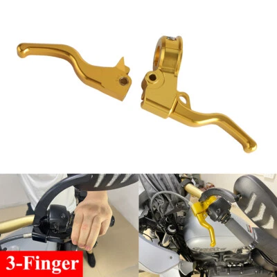 3-Finger Hand Brake Clutch Lever For Harley Sportster 2004-2013 Nightster 1200 - Imagem 1 de 4