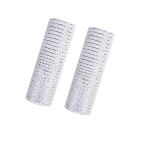 2 Rolls White Mesh Ribbon for Wreath Crafts10 Inch x 30FT Metallic Foil Deco ... - Picture 1 of 6
