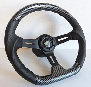 Steering Wheel fits For Land Rover  Defender Flat Black 90 110 130 36 splines - Picture 1 of 14