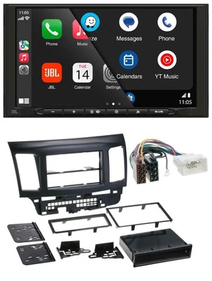 JBL USB 2DIN MP3 Bluetooth AUX Autoradio für Mitsubishi EVO Lancer ab 08 - Bild 1 von 4
