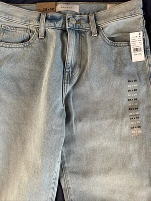 Pantalones de mezclilla holgados Pacsun 28x30 azul lavado tiro medio holgados pierna ancha Foto 1 de 3