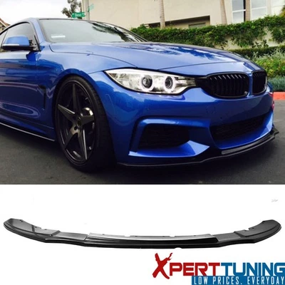 Fits 14-20 BMW F32 F33 F36 4-Series M Sport RG Style Front Bumper Lip PU Spoiler Foto 1 de 4