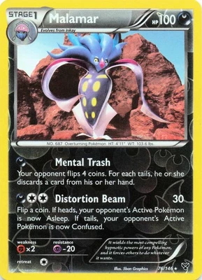 Malamar (76) 76/146 - REVERSE HOLO - XY Base Set - LP - Image 1 of 2