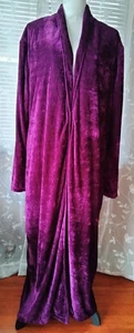 Maxi spolverino stile Paryse unico per te Geoffery velluto viola PER TELAI ALTI - Foto 1 di 13