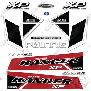 Fits Polaris Ranger 900 XP HO Decal Kit Utility Vehicle -RED - 7 YEAR VINYL! - Picture 1 of 1