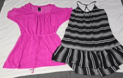 Lote de 2 blusas grandes para mujer Catalina Apt. 9 hombros fríos Foto 1 de 4