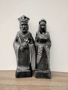 VTG 1971 GARE by Keith Black King Queen Chess Figurine Ceramic REPLACEMENT 8in - Picture 1 of 20