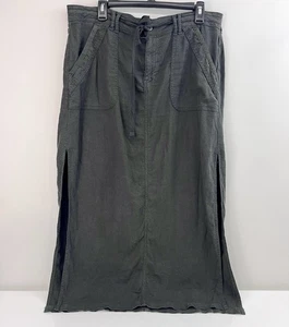 Maxi Falda Carga American Eagle Gris Cordón Cintura Estilo Utilitario Talla 14 2024 - Imagen 1 de 7