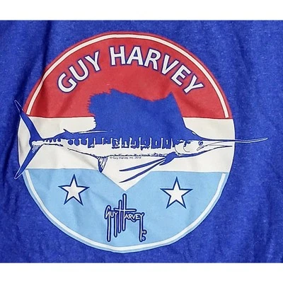 Camiseta Pacific Guy Harvey Islas Caimán Gráfica Pez Espada Juvenil XL Azul Foto 1 de 4