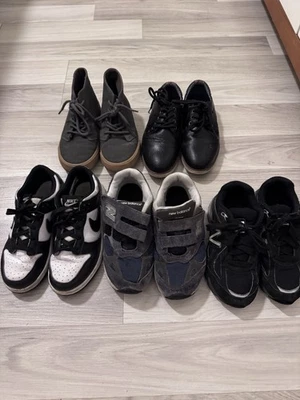 New Balance Kids Boys 990 & 993 Nike Dunk Sneaker Lot 5 Pairs 12.5 -1 Dress Shoe - Image 1 of 4