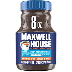 Maxwell House Original Roast Instant Coffee, 8 oz Jar 8 Ounce (Pack of 1)  - Picture 1 of 10