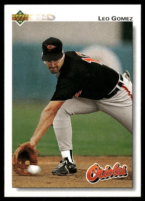 Leo Gomez 1992 Upper Deck Factory Set Gold Hologram Baseball Excellent - Image 1 of 2