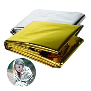 1X Manta térmica de primeros auxilios impermeable de supervivencia de emergencia al aire libre - Imagen 1 de 7
