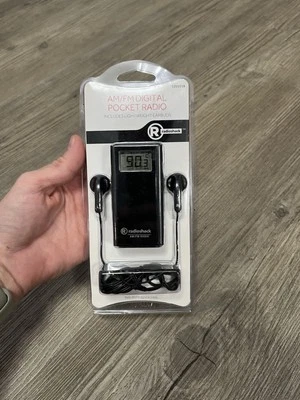 RadioShack AM/FM Digital Pocket Radio 1201518 New - Image 1 of 4