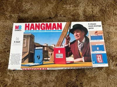 Hangman Board Game Vintage 1976 Vincent Price 100% Complete Christmas Family Fun - Image 1 of 2