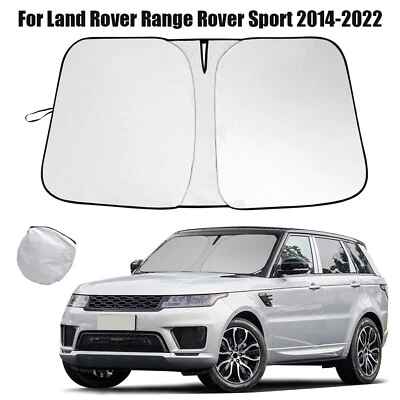 Солнцезащитный козырек на переднее лобовое стекло спортивного автомобиля Range Rover 2014-2022 годов выпуска с защитой от ультрафиолета - Изображение 1 из 4