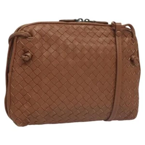 Auténtico Bolso de Hombro BOTTEGA VENETA INTERCCIATO Cuero Marrón ep8637V - Imagen 1 de 22