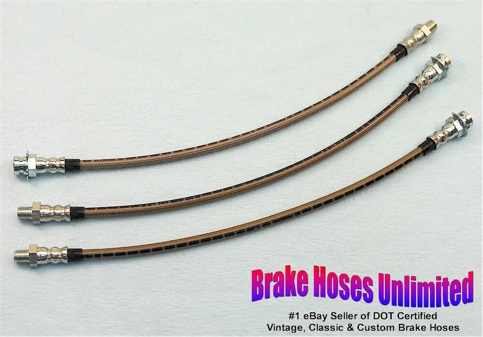 STAINLESS BRAKE HOSE SET Chrysler Town & Country - 1960 1961 1962 - Image 1 of 1