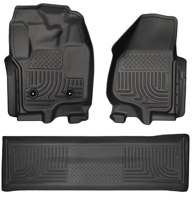 Alfombrillas negras Husky Liners WeatherBeater - Ford F-150 Series 2012-2016 - doble cabina Foto 1 de 4