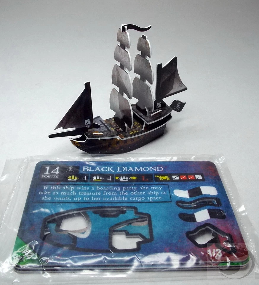 Wizkids Pirates Pocketmodel - Black Diamond (ship) DJC 142 Spec Ed - Image 1 of 1