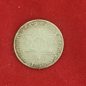 1856 3 cent silver. - Picture 1 of 7