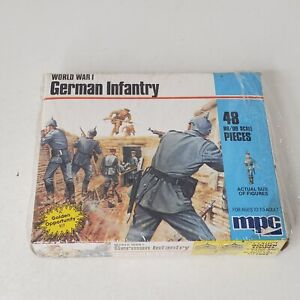 MPC German Infantry Troops WWI Army HO/OO Scale Soldiers Figures 1-6019 47 Pcs