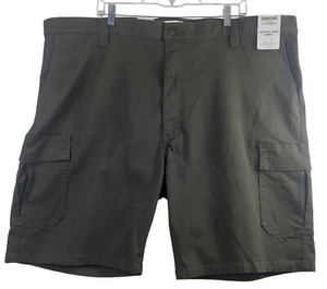 Signature Gold Levi Strauss Olive Green Cargo Shorts Mens 46 Hits At The Knee - Picture 1 of 17