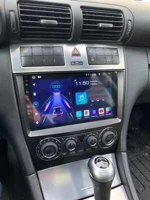 32G Android 13 Autoradio Für Mercedes Benz CLK W209 C-Klasse W203 GPS Navi WIFI - Bild 1 von 4