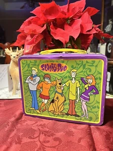 SCOOBY DOO VINTAGE METAL LUNCH BOX 1999 NO THERMOS GREAT VALUE RARE ENJOY LOOK!! - Picture 1 of 10