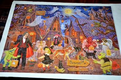 Haunted Halloween Village Bits & Pieces 300 pc- complete - Image 1 of 3