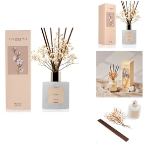 Long-lasting 6.7 oz Clean Linen Reed Diffuser with Cotton Sticks - Fresh Aroma - Picture 1 of 9