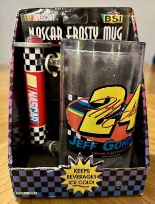 NUEVO DE COLECCIÓN JEFF GORDON #24 NASCAR TAZA ESCARCHADA NUEVA Caja Original Foto 1 de 4