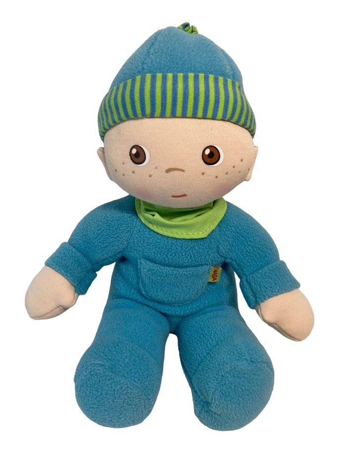 HABA Snug Up 男宝宝娃娃 毛绒 Luis 7 英寸 可机洗 德国 HTF — 第 1/4 张图片