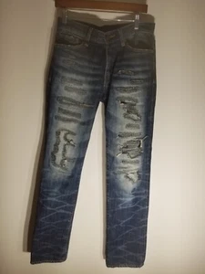 Semantic Design Japanese Import Distressed Men's Jeans Size Small 30 x 32 NWOT - Picture 1 of 13