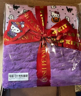 Manta de patoo de lujo con volantes Minky Monster de Hello Kitty Posh Peanut x Foto 1 de 4